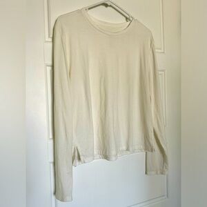 White Leila Long Sleeve Tee